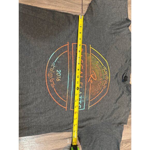 Rascal Flatts Rhythm & Roots 2016 Tour T-Shirt Gray Crew Neck Band Concert - Picture 4 of 6